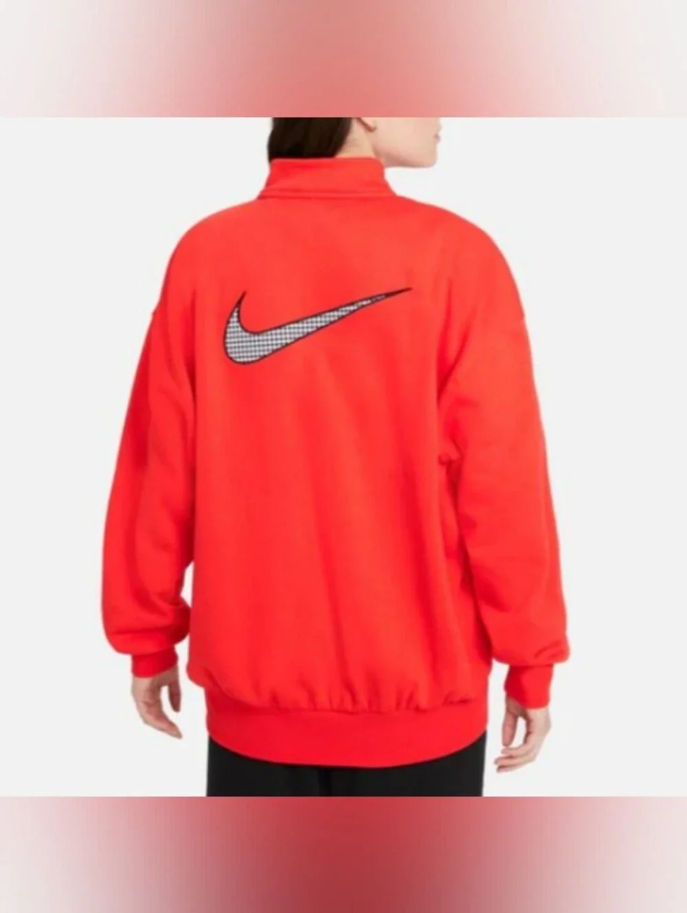 NWT Nike Sportswear Icon Clash Pullover Women's Size Small Oversized Chile Red